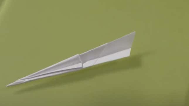Image for article titled Boeing Engineers Set a New Record for Paper Plane Flight Distance