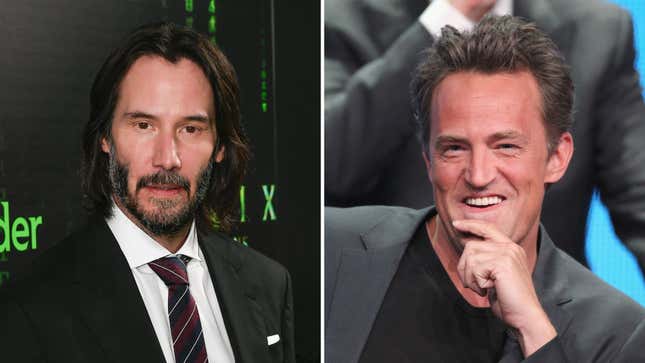 Image for article titled Matthew Perry Apologizes for Wishing Keanu Reaves Dead