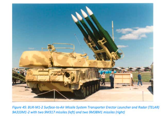 The type of surface-to-air missile system the NLR says was used in the attack.