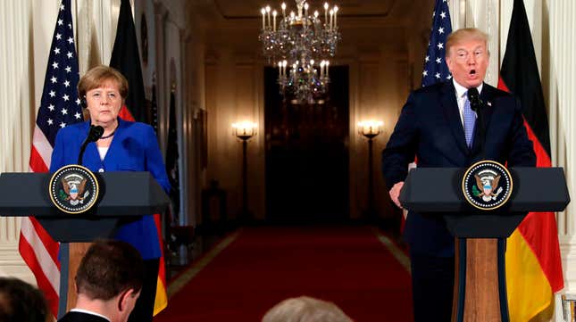 Merkel gets some breathing room on April 27.