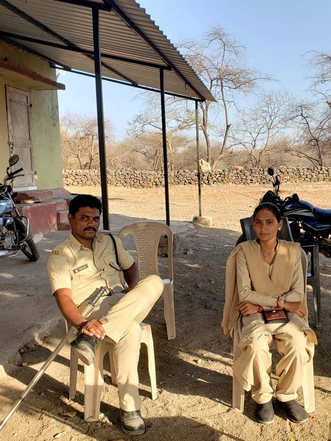 Vishal Solanki (left) and Manisha Dhabi.