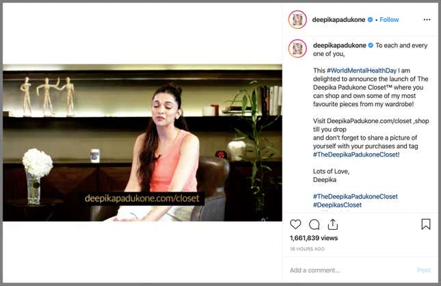 Image for article titled Deepika Padukone needs to have a chat with her public relations team