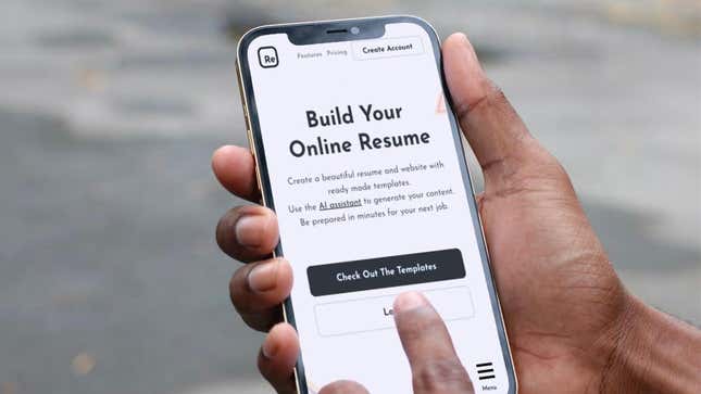 Image for article titled This AI Resume Builder Is Over 75% Off Right Now
