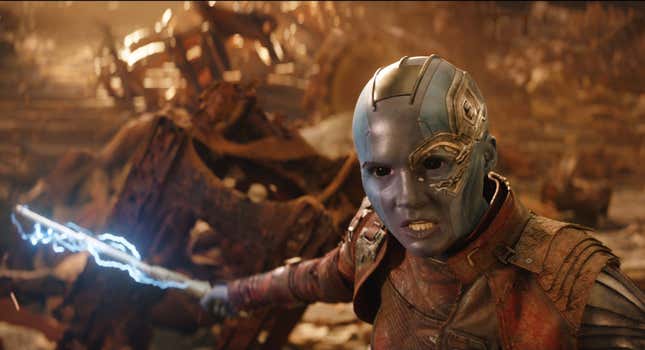 Karen Gillan as Nebula in Avengers: Endgame