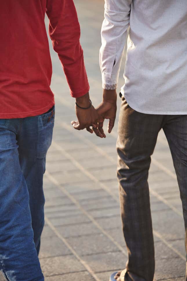 Image for article titled A photo series captures Indian men and their love for holding hands