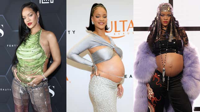 Image for article titled Rihanna Redefines Preg-Chic