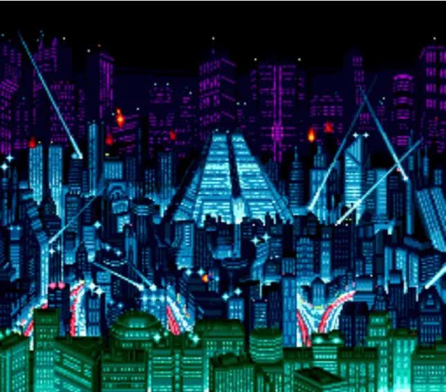 Pictured is a screenshot from Snatcher.