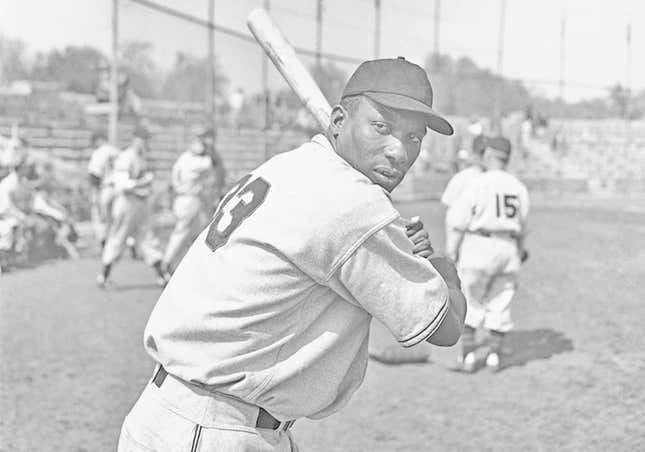 Vintage photograph of baseball player Luke Easter who played with