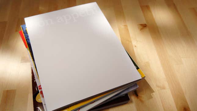 Image for article titled ‘Bon Appétit’ Publishes Blank Issue After Nothing Sounded Good