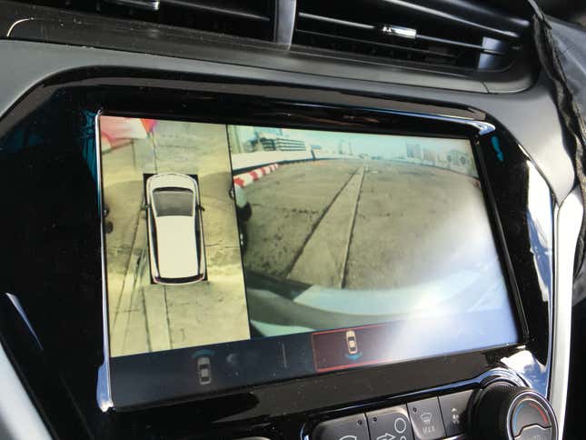 The cameras create a little world around the Bolt for driver assistance.