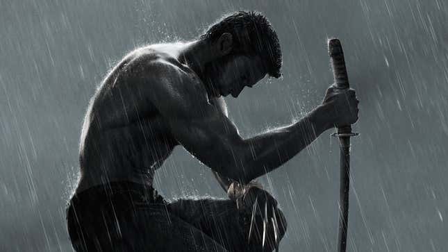 Hugh Jackman in a poster for The Wolverine.
