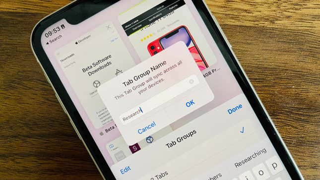 Tab Groups in Safari on iOS 15