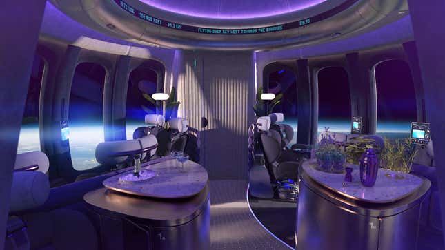 Conceptual view of the cabin interior.