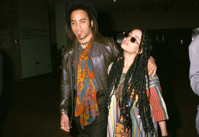 
UNITED STATES - AUGUST 17: Lenny Kravitz and Lisa Bonet in NYC 1987 (Photo by Vinnie Zuffante/Getty Images)