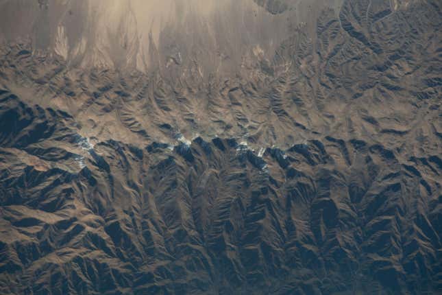 Image for article titled Photos: What Earth’s mountains look like from space