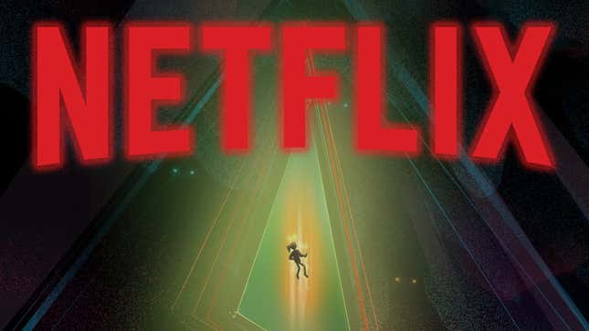An image of the Netflix logo superimposed over promotional Oxenfree art.