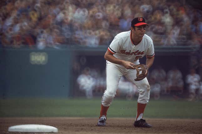 Brooks Robinson during Game 3 of the 1971 World Series