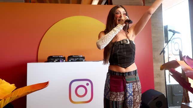 Leah Kate performs during Instabeach at Nobu Malibu on August 19, 2022 in Malibu, California. Instagram is ending its program offering bonuses for content creators.