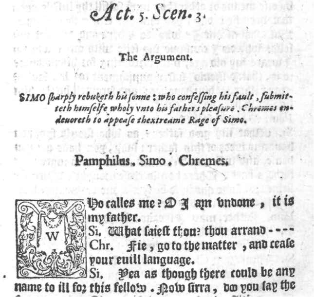 Terence, Andria, translated by Maurice Kyffin: London, 1588