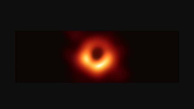 The first image ever taken of a black hole. This is Messier 87, as seen by the Event Horizon Telescope (image released in April 2019).