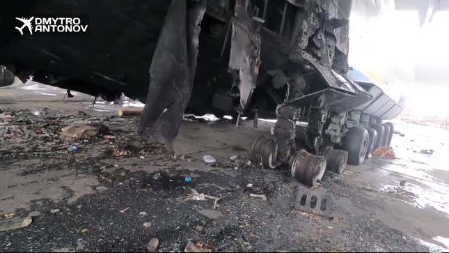 Image for article titled New Video Shows The Burned Antonov An-225's Damage In Detail