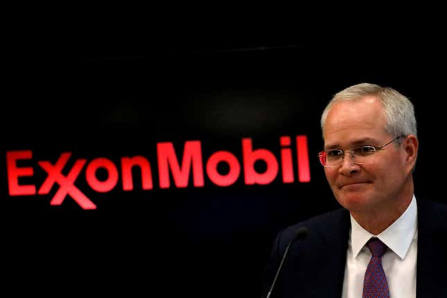 ExxonMobil CEO Darren Woods was accused of lying about climate science to a Congressional panel in 2021.