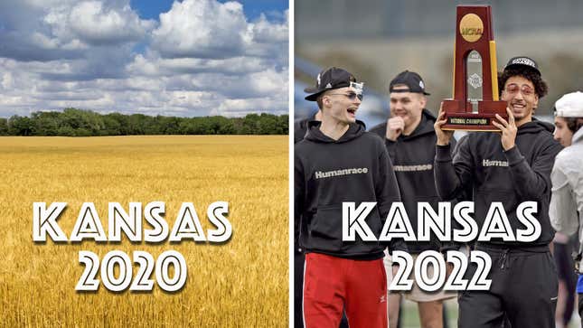 You actually only get the trophy in the years you play the games, Kansas.