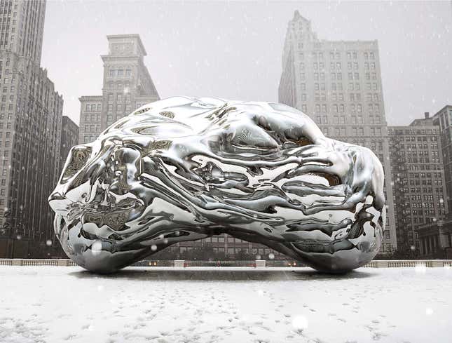 Image for article titled Frigid Chicago Bean Shrivels Up From Below-Zero Temperatures