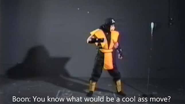 A screenshot from Boon's Mortal Kombat footage