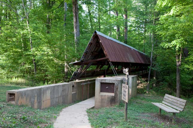 UNITED STATES - APRIL 19: Perry Lakes Canopy Tower designed by the Rural Studio, Newbern, Alabama 