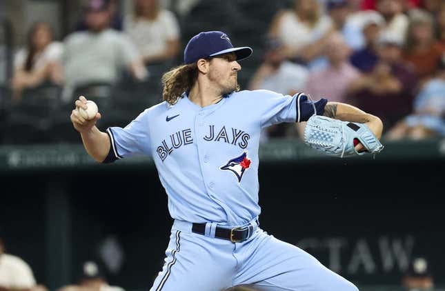 Toronto Blue Jays starting pitcher Kevin Gausman throws during the