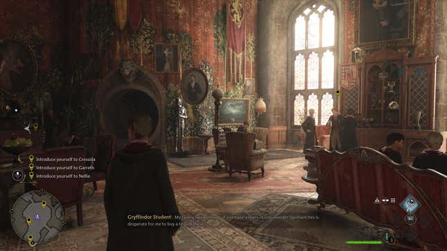 An early scene in Hogwarts Legacy