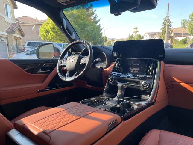 Interior of the 2023 Lexus LX Ultra Luxury