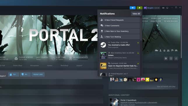 Image for article titled Steam Update Looks Nice, Makes Stuff Easier