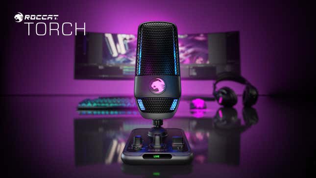 Image for article titled The ROCCAT Torch Is Everything a Novice Like Me Could Want Out of Gaming Mic