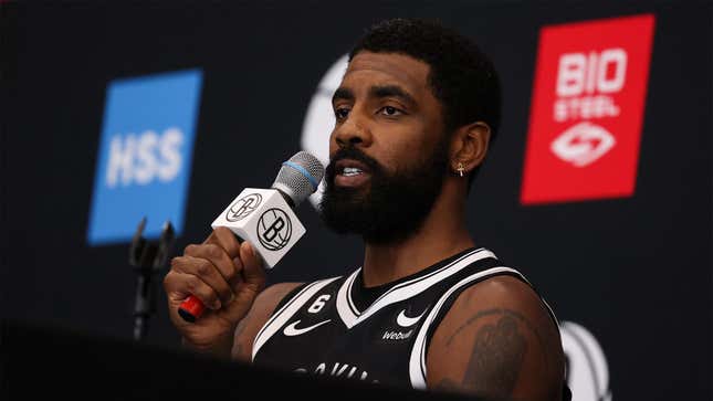 Image for article titled Kyrie Irving Alleges Kyrie Irving Just CIA Creation Made To Spread Misinformation To American People