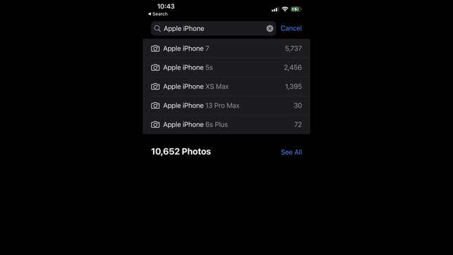 Image for article titled 7 Ways You Didn’t Know You Could Search for Photos on Your iPhone
