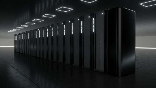 A render of Nvidia’s new SuperPod gaming supercomputer.