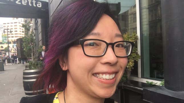 JC Lau smiling at the camera the 2019 Game Developers Conference