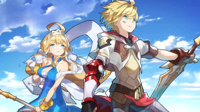 Pictured are characters from Dragalia Lost. 