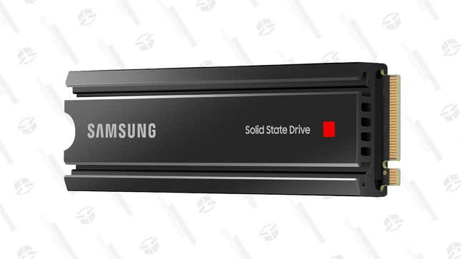 Samsung 980 Pro w/Heatsink 1TB NVMe SSD | $145 | Samsung
Samsung 980 Pro w/Heatsink 2TB NVMe SSD | $260 | Samsung