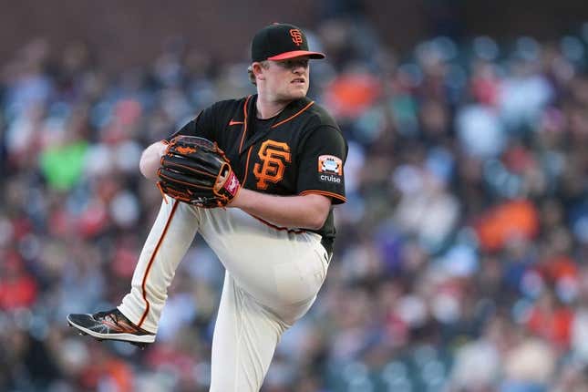 Sep 9, 2023; San Francisco, California, USA; San Francisco Giants starting pitcher Logan Webb (62) throws a pitch against the Colorado Rockies during the first inning at Oracle Park.