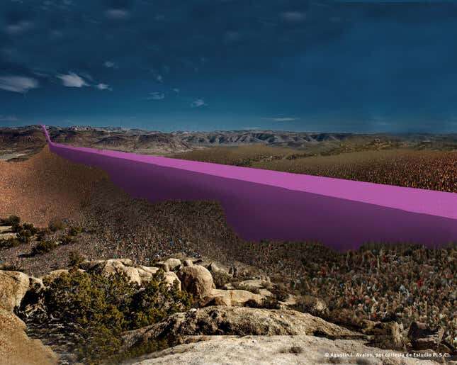 border wall rendering by Estudio 3.14