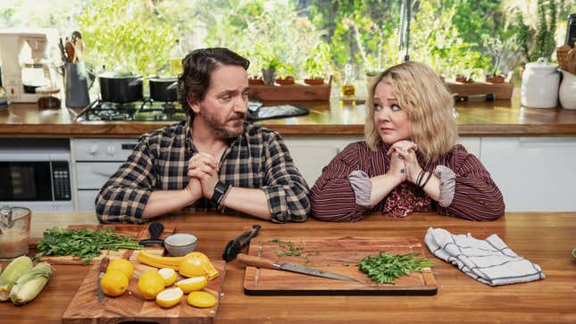 Ben Falcone and Melissa McCarthy in God’s Favorite Idiot