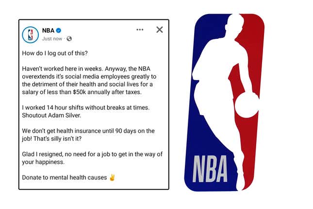 Image for article titled NBA social media whistleblower: Login was an accident, but league needs to hire more employees [Updated]