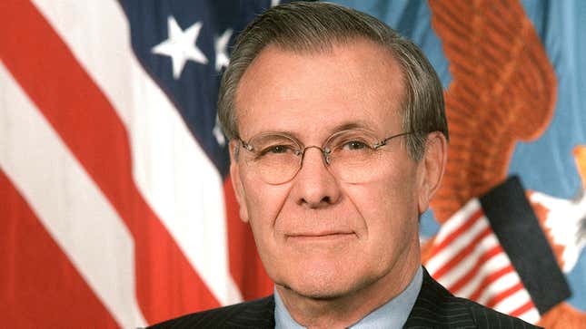 Image for article titled Donald Rumsfeld Survived By 1 Million Fewer Iraqis