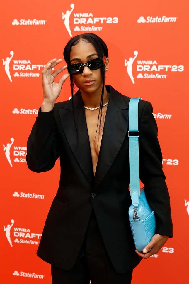 Haley Jones at the 2023 WNBA Draft, The Best WNBA Draft Outfits to Grace  the Orange Carpet