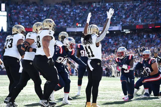 New Orleans Saints vs New England Patriots on October 8