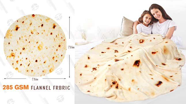 Burrito Flannel Throw Blanket | $18 | Amazon | Clip Coupon