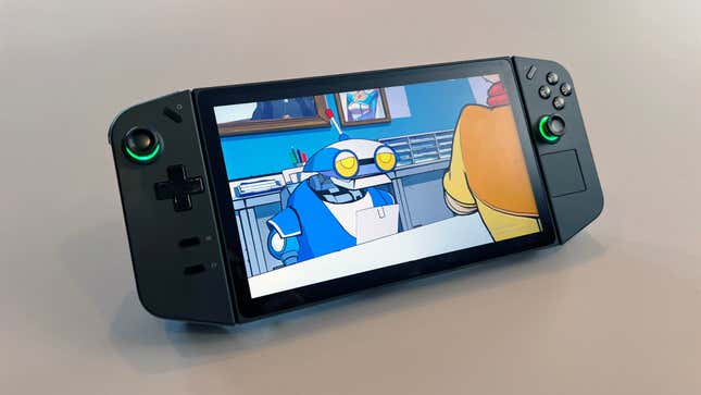 The Lenovo Legion Go handheld gaming PC.